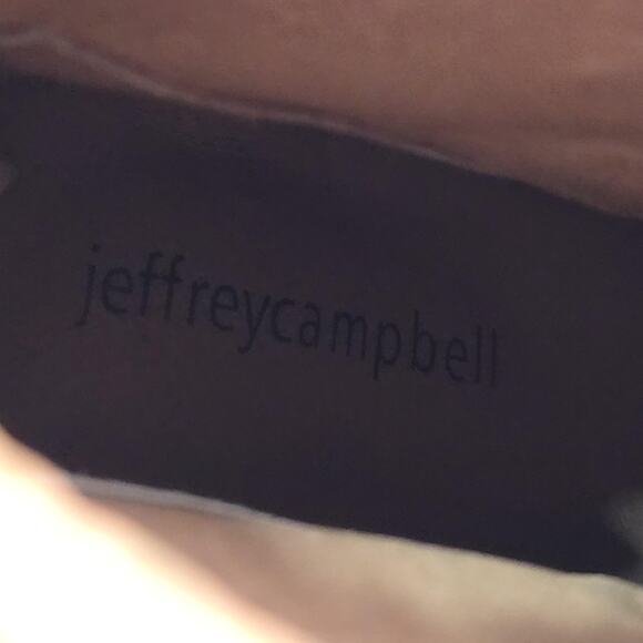 Jeffrey Campbell Boots Womens Size 10 Tan Rumble Suede Block Heel Ankle Booties - Picture 11 of 12